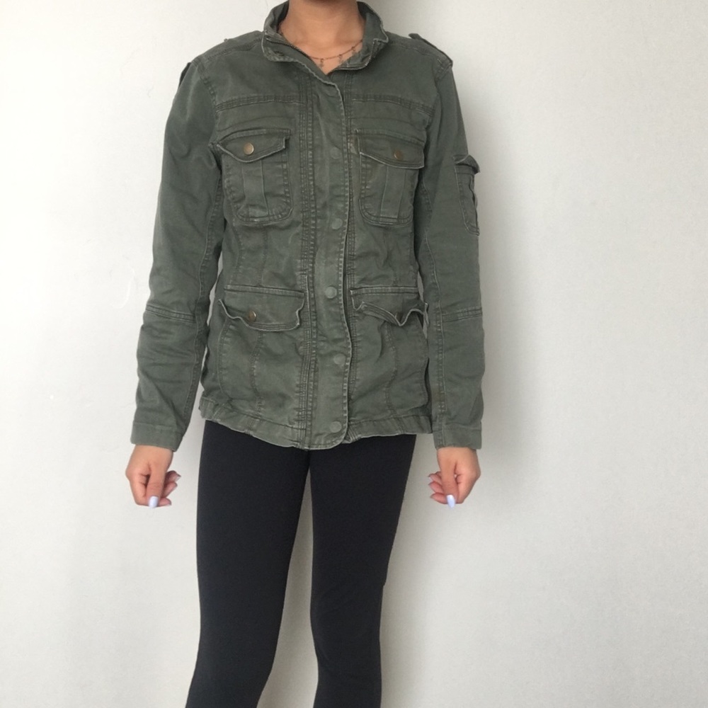 COPY - Thick army green Jean jacket